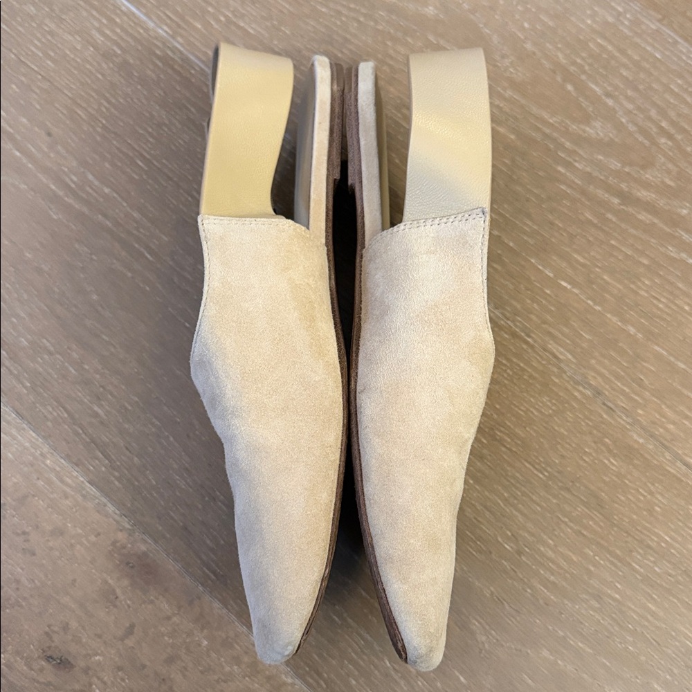 Vince Cadot Suede Slingback Flats Loafer Sandal | 6.5 - Picture 5 of 7